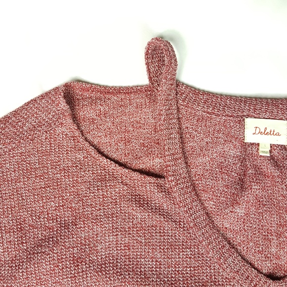 Anthropologie Deletta Cold Shoulder Sweater - Picture 8 of 8